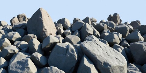 A striking arrangement of jagged boulders and smooth rocky surfaces, landform designs, natural patterns