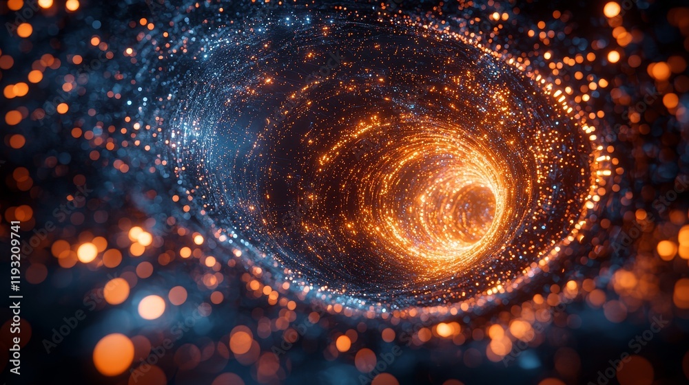 Poster experience an abstract 3d interface with beautiful colors and dynamic visuals