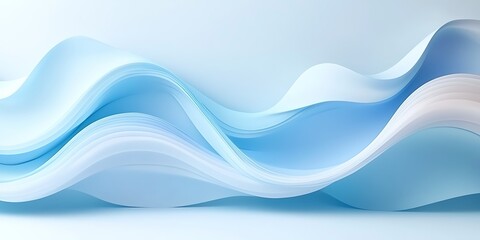 Obraz premium Abstract blue wave background; design, website, presentation