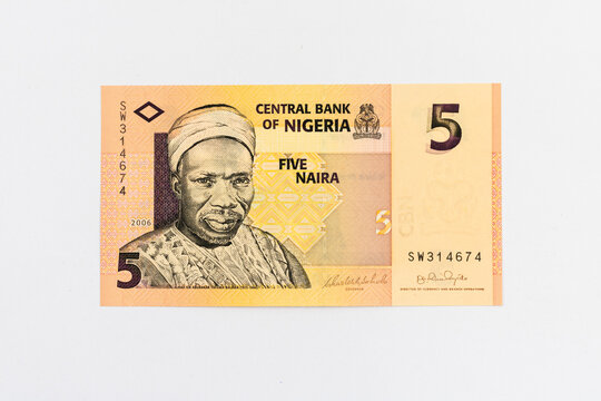 Nigeria five naira note features the prominent visage of Sir Abubakar Tafawa Balewa, Nigeria's inaugural and sole prime minister within the federal government.