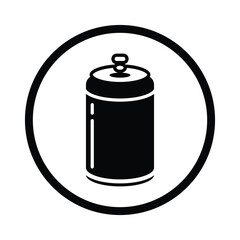 Set of Beverage, beer and brewing icon collection. Soda can, beer symbol. Vector Illustration.