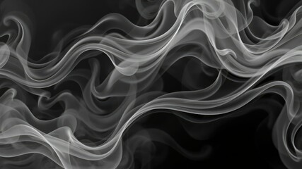 Fototapeta premium Abstract swirls of smoke creating a mesmerizing texture, pattern, flowing