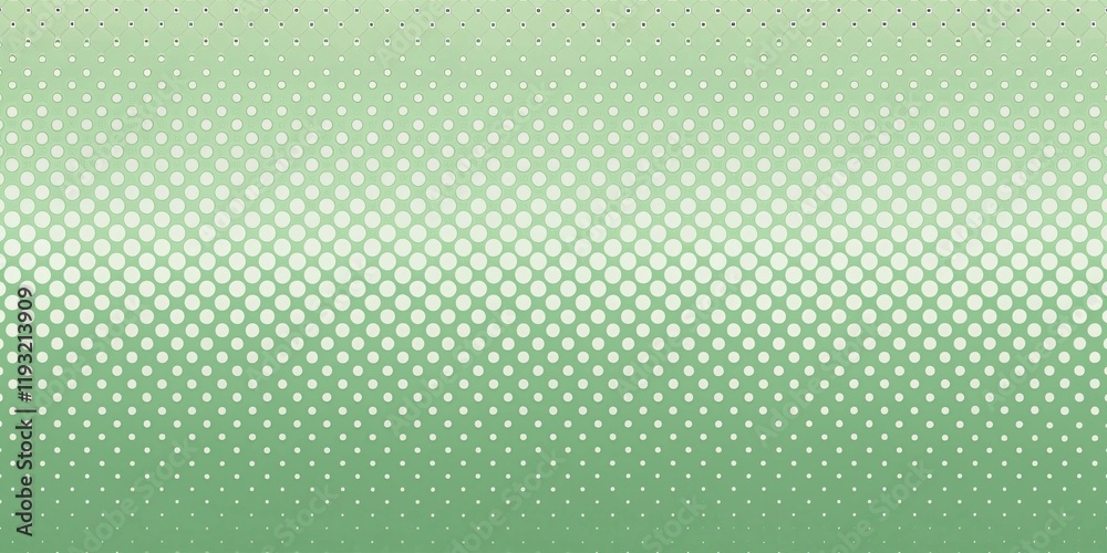 Poster Abstract Green Halftone Dot Pattern Background with Gradient Effect