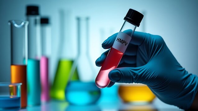 Blood sample tube for Metapneumo virus test, metapneumo virus can cause respiratory disease