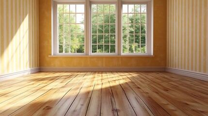 Bright sunny room with large windows indoor photography modern natural light