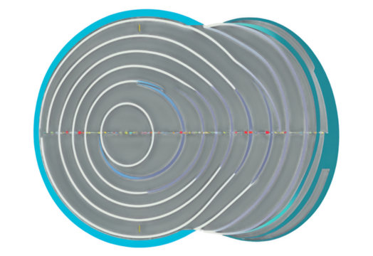 A radar screen featuring concentric circles and a sweeping line, commonly used in navigation, aviation, and maritime monitoring. PNG