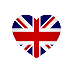 Obraz premium United Kingdom of Great Britain and Northern Ireland flag - rectangle colorful flag representing a country cultural identity and heritage. The essence of national pride and unity. Attached by the