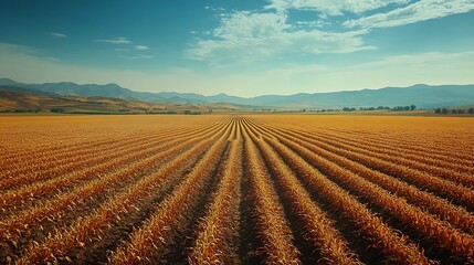 Harvest season action on golden corn fields rural landscape aerial view
