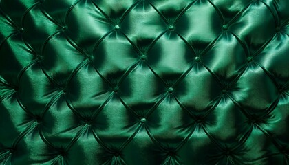 Fototapeta premium velvet fabric in emerald green a luxurious and stylish design background