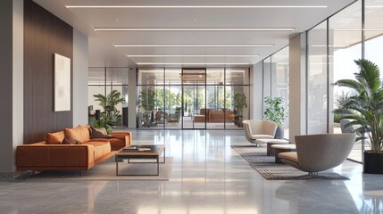 Modern Office with Panoramic Windows