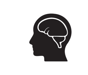 head icon silhouette typically refers to a minimalistic, side profile or front-facing outline of a human head, often without facial details. The design emphasizes clean,
