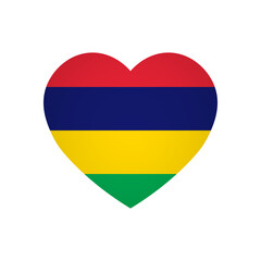 Mauritius flag - rectangle colorful flag representing a country cultural identity and heritage. The essence of national pride and unity. Attached by the corners in a paper album
