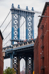 Fototapeta premium The Manhattan Bridge from DUMBO