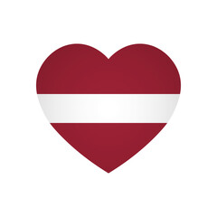 Latvia flag - rectangle colorful flag representing a country cultural identity and heritage. The essence of national pride and unity. Attached by the corners in a paper album