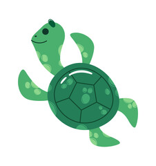 Green water turtle sea animal