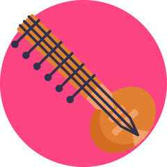 The sitar is a traditional Indian string instrument often associated with spiritual and cultural practices. 