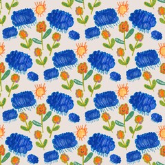 seamless kids pattern