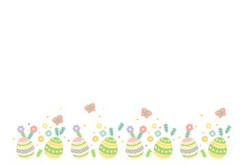 イースター　フレーム　イラスト（文字なし）
