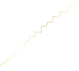 Elegant Golden Thread Line Art