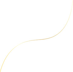Elegant Golden Thread Line Art
