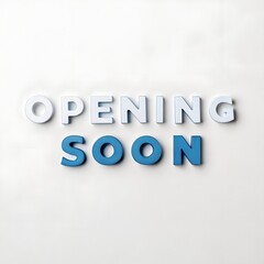 Fototapeta premium Opening Soon Design Elements