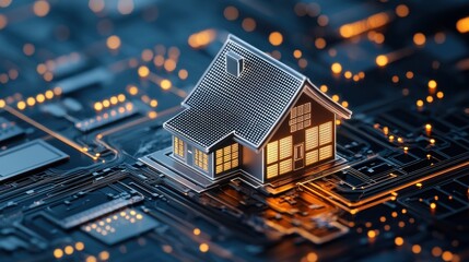 Global market real estate logo design innovative digital art