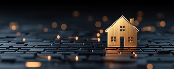 Visual identity for premium real estate dark & golden design