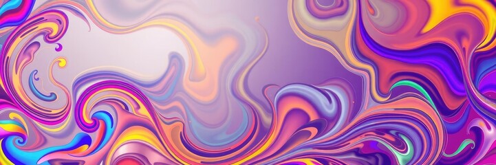 Obraz premium Abstract colorful background with swirling patterns and shapes, dynamic design elements, flowing lines, creative visuals