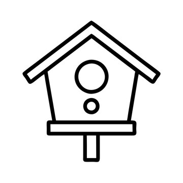 recommend clip art: birdhouse icon, birdhouse line art - simple line art of birdhouse, perfect for birdhouse logos and icons and themed design