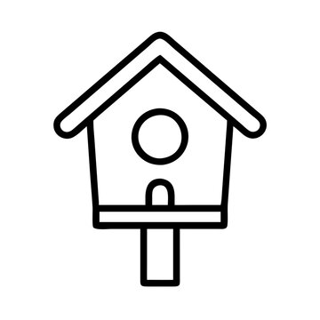 recommend clip art: birdhouse icon, birdhouse line art - simple line art of birdhouse, perfect for birdhouse logos and icons and themed design