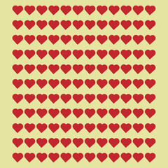 High-Quality Heart Patterned Background. Love Patterned Background.
