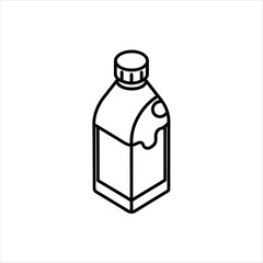 Milk Conditioner Bottle Vector Design