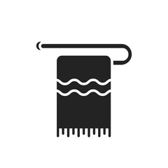 This design features a minimalist towel silhouette on a rod, with wavy patterns that enhance decor while blending modern aesthetics with functionality, making it perfect for any stylish home