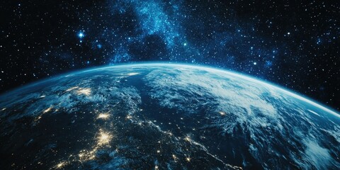 Obraz premium Cosmic Journey: Earth from Space