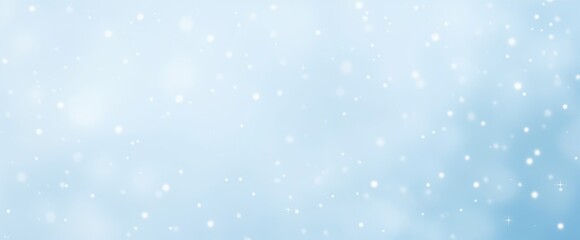 Fototapeta premium Soft blue background with sparkling particles winter holiday designs adding touch of magic and serenity