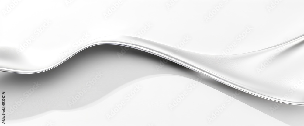 Poster abstract white wave flowing design elegant smooth curves backgrounds design elements