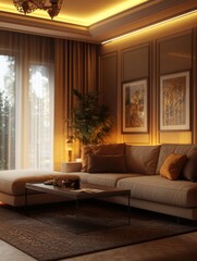 Fototapeta premium Modern Living Room Interior