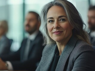 Fototapeta premium Professional Woman Executive Portrait in Business Meeting