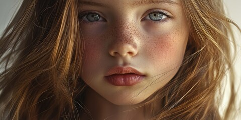 Girl with freckles