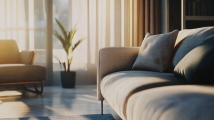 Fototapeta premium Modern Living Room Interior