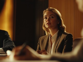 Professional Woman in Business Meeting