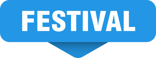 festival sticker. festival sign on transparent background