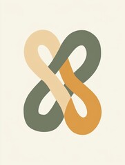 Fototapeta premium Elegant abstract design with flowing lines.