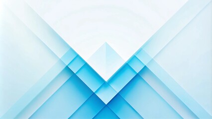 Obraz premium Elegant Sky Blue Abstract Background with Geometric Layers for Modern Presentations