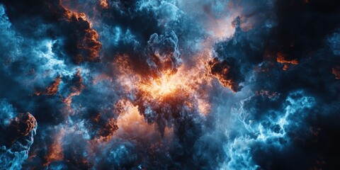Swirling Nebula of Galactic Flames
