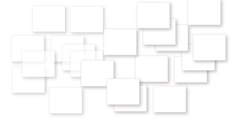 Simple Square cube box plate board on white wall background. 3d rendering. Multiple Horizontal Business Card Modern Mockup for Branding Presentation, Corporate Identity, Advertising, Graphic design.