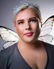 Transgender gay man in a fairy outfit