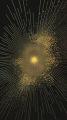 Minimalist Border Design for Chinese New Year Featuring Golden Egg Motifs, Perfect for Festive Celebrations and Traditional Decorations