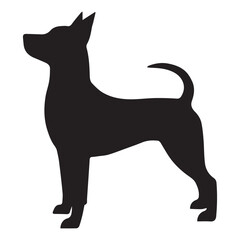 Dog silhouette vector illustration