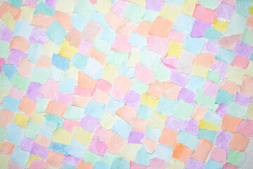 Confetti Patchwork Ripped and Torn Pieces of Watercolour Pastel Paper Pieces for Background